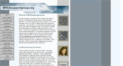 Desktop Screenshot of mrsasupportgroup.org